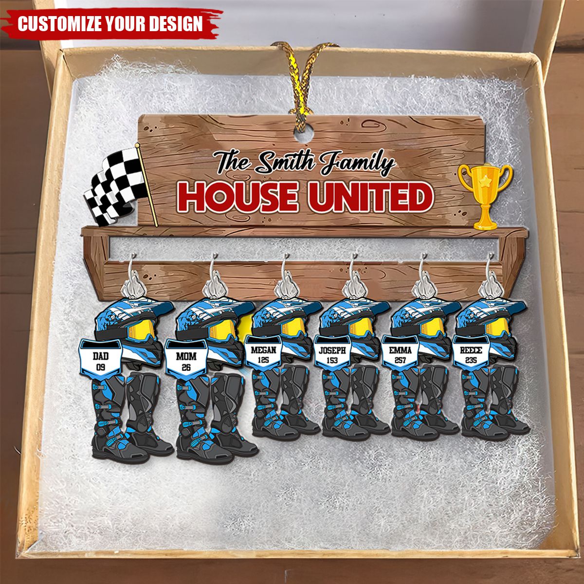 Perfect Gift For Motorcross Family - Personalized Christmas Ornament