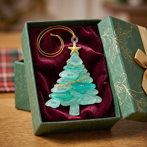 Sea Glass Tree – Personalized Acrylic Ornament