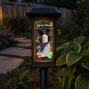 Custom Photo The Call I Wish I Could Make - Personalized Solar Garden Light
