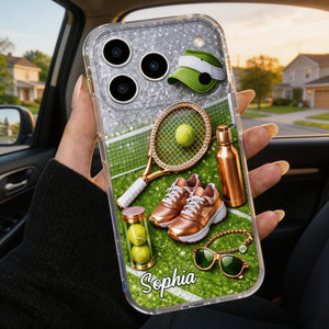 Game Set Match - Personalized Clear Phone Case, Gift For Tennis Lovers