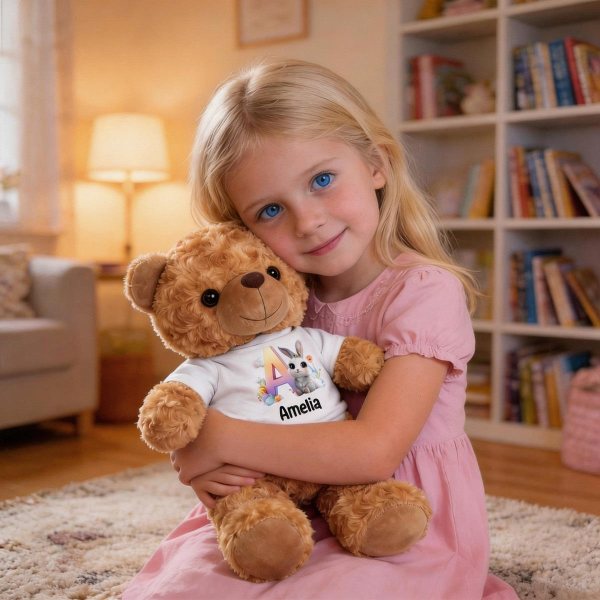 Easter Joy And Blessings From Above - Personalized Litter Bear Plush For Easter