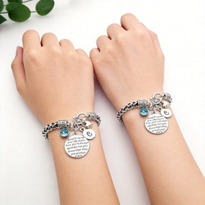 Good Friends are like Stars Bracelet, Custom Initial & Birthstone Personalized Gifts for Friends