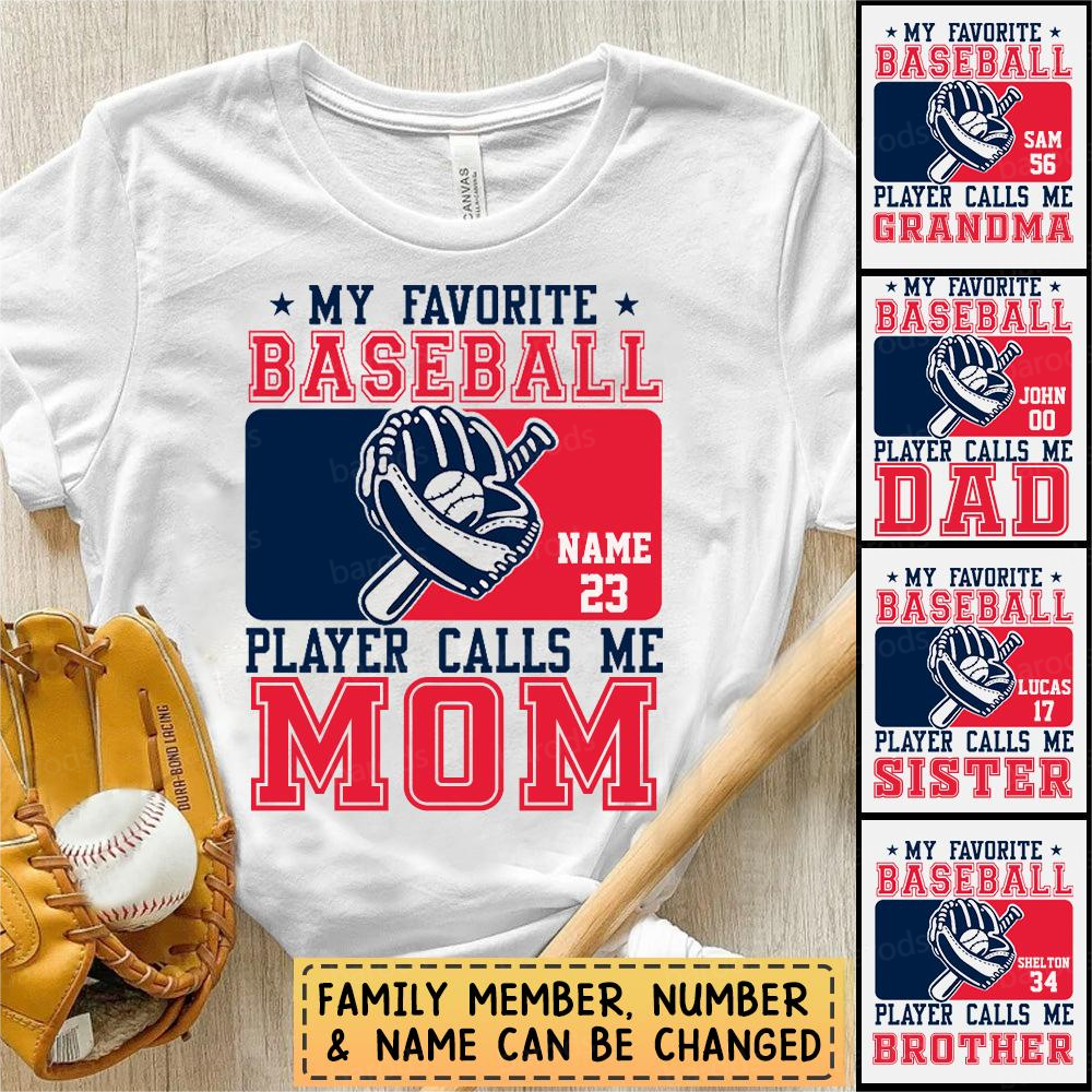 Personalized Gameday Baseball Shirt - Custom Baseball Player T-Shirt