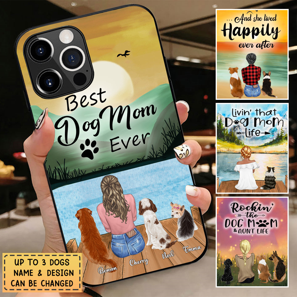 Custom Personalized Dog Mom Phone Case - Gifts For Dog Lover With Upto 3 Dogs - You Had Me At Woof