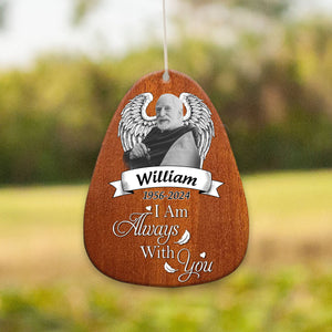 I am always with you - Personalized Memorial Photo Wind Chimes