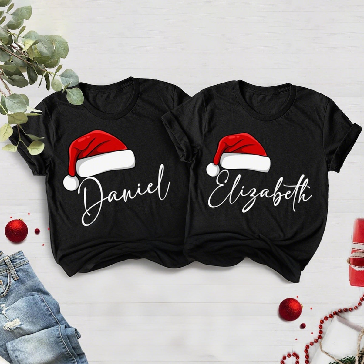 Personalized Name Christmas Family T Shirt