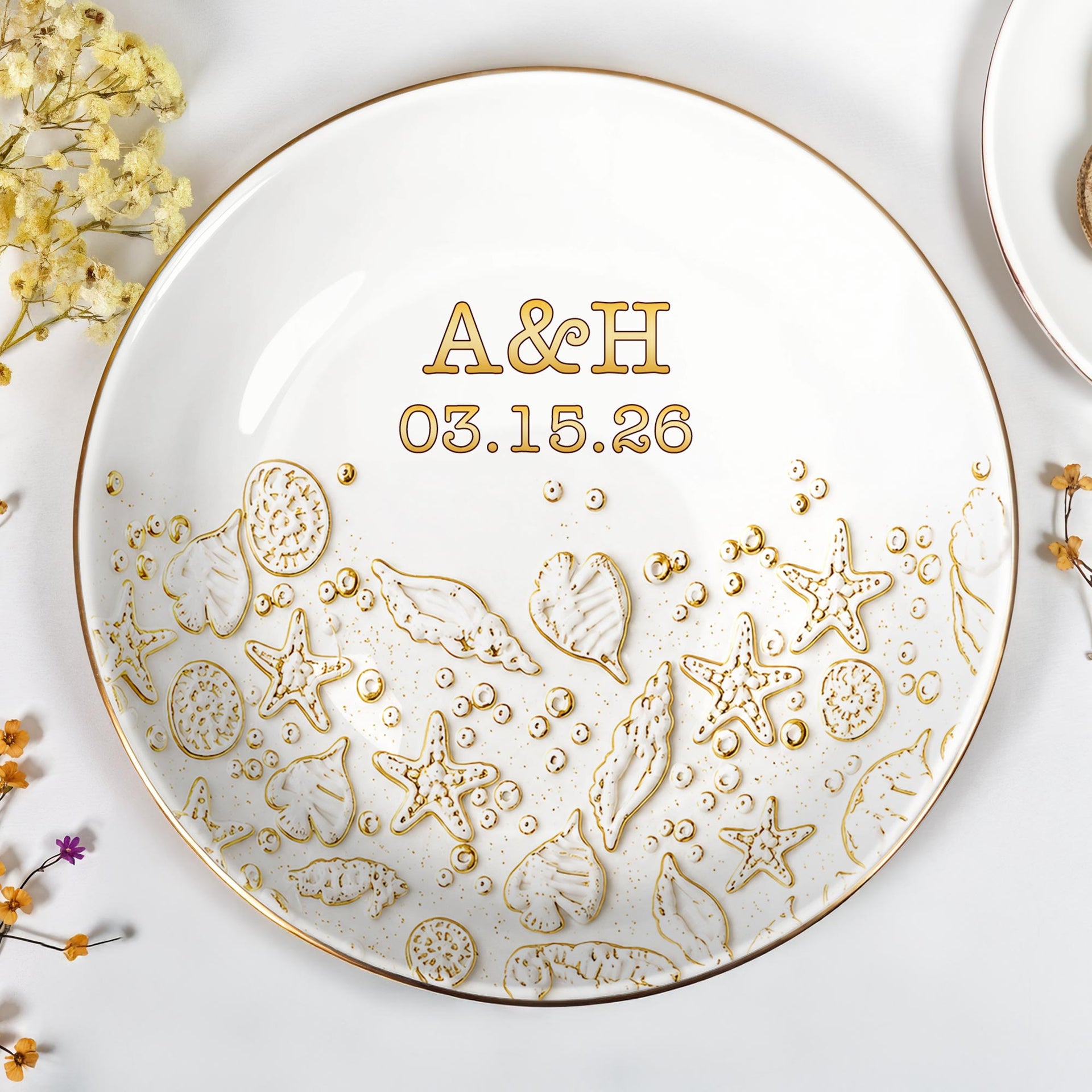 Our Special Day Beach, Ceramic Dish, Gift For Wife And Beach Lovers