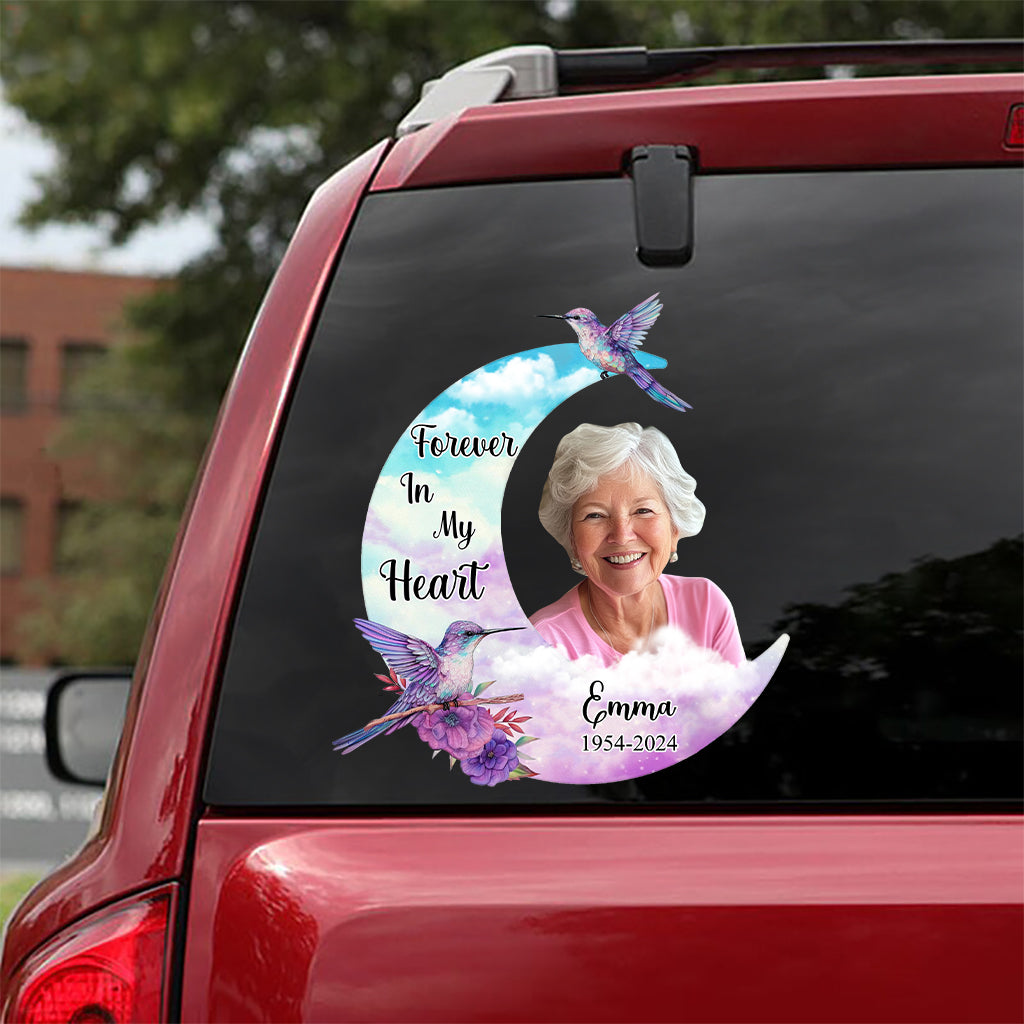 Forever In My Heart Personalized Memorial Decal