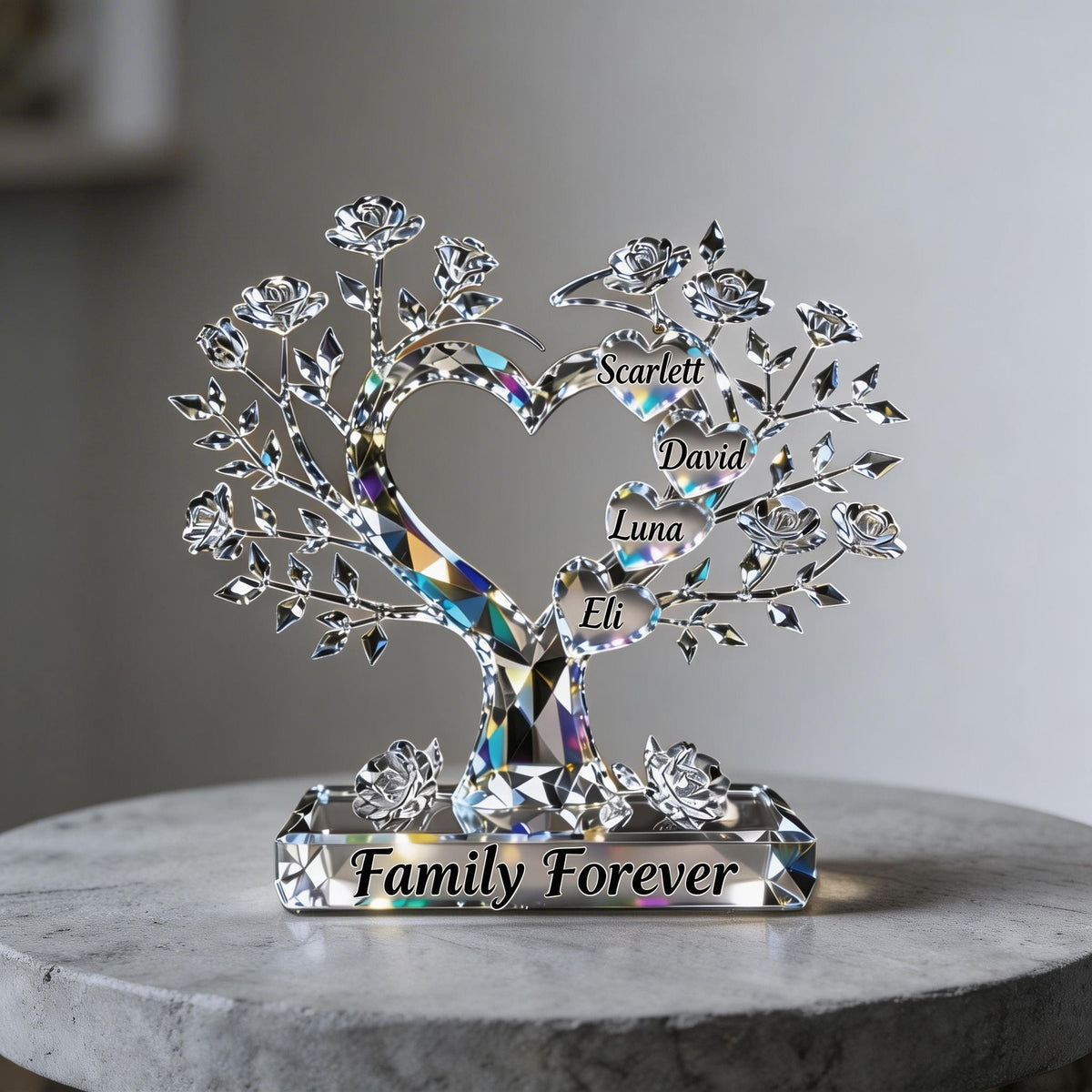 Best Gift For Mom, Grandma - Personalized Mother Custom Shaped Acrylic Plaque