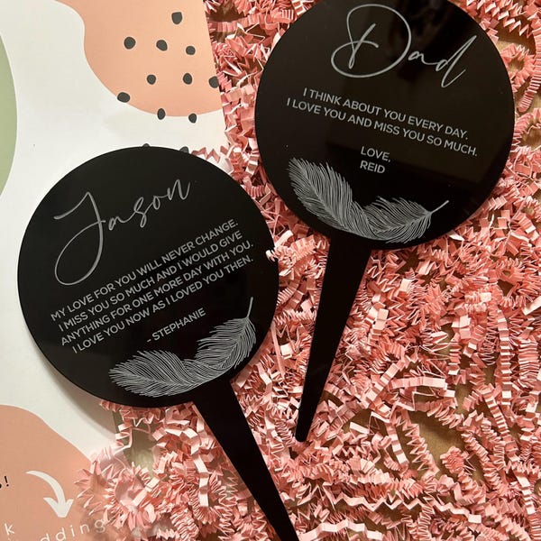 Grave Decoration For Cemetery Personalized Grave Ornament Marker Memorial Gift