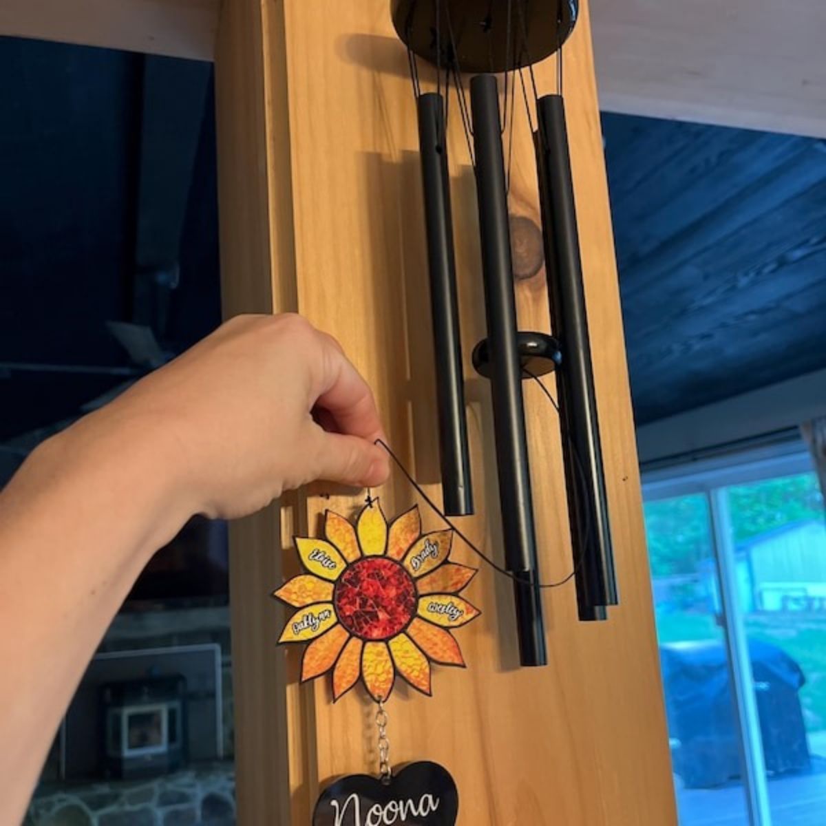 Personalized Nana Sunflower,You are My Sunshine Wind Chime