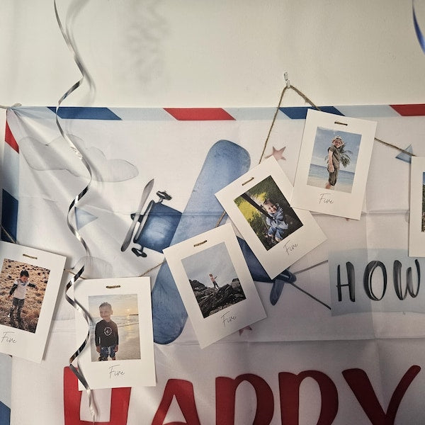 Personalized Photo Birthday Banner Party Decorations