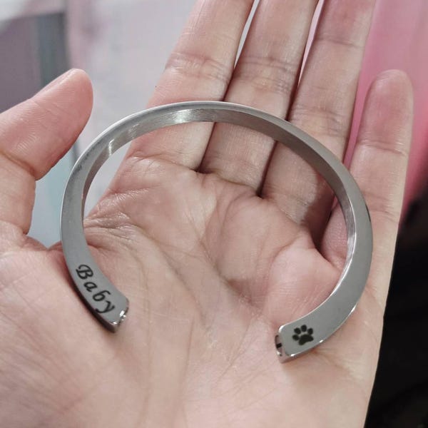 Personalized Double Chamber Memorial Ashes  Bracelet