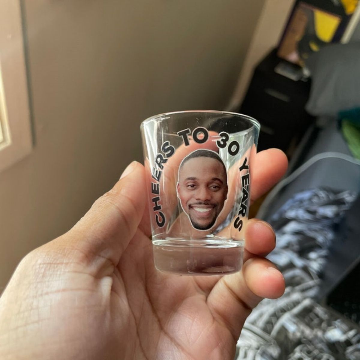 Personalized Custom Text Face Shot Glasses