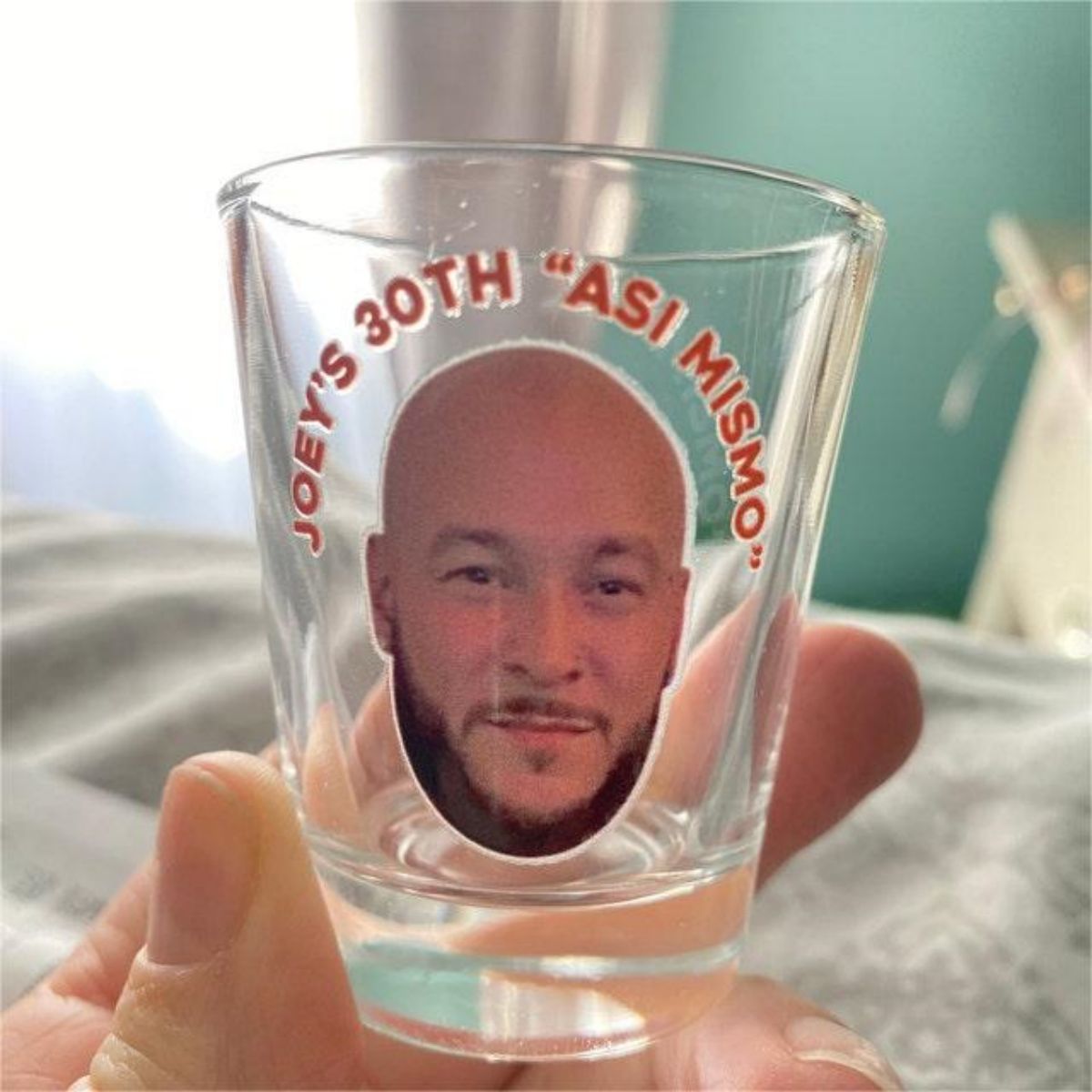 Personalized Custom Text Face Shot Glasses