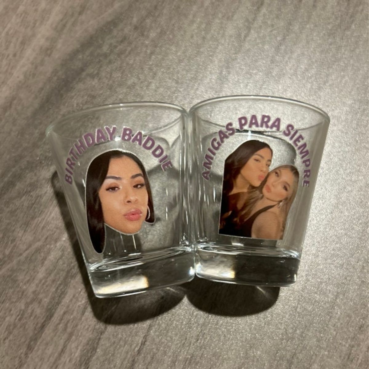 Personalized Custom Text Face Shot Glasses