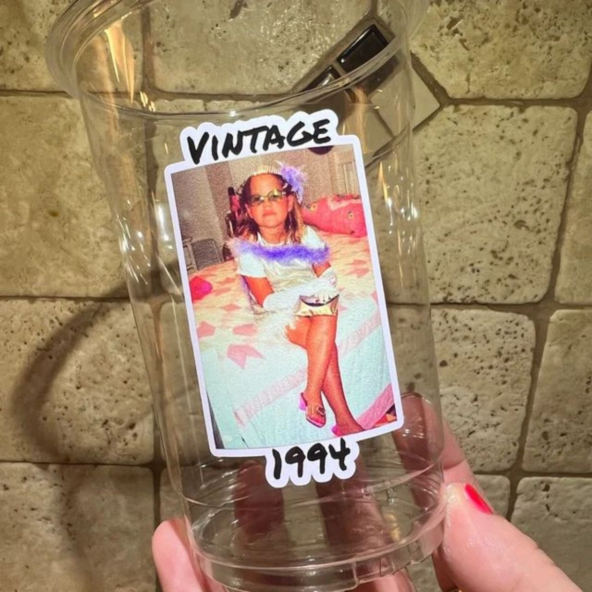 Plastic Party Cups Personalized Birthday Custom Face Party Decorations