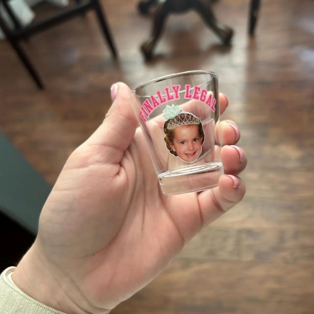Personalized Custom Text Face Shot Glasses