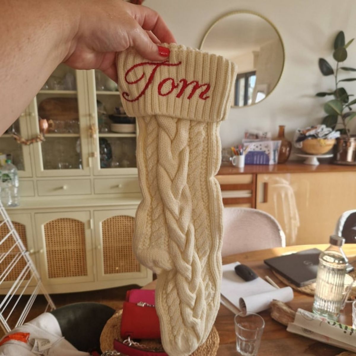 Personalized Embroidered  Knitted Christmas Stockings