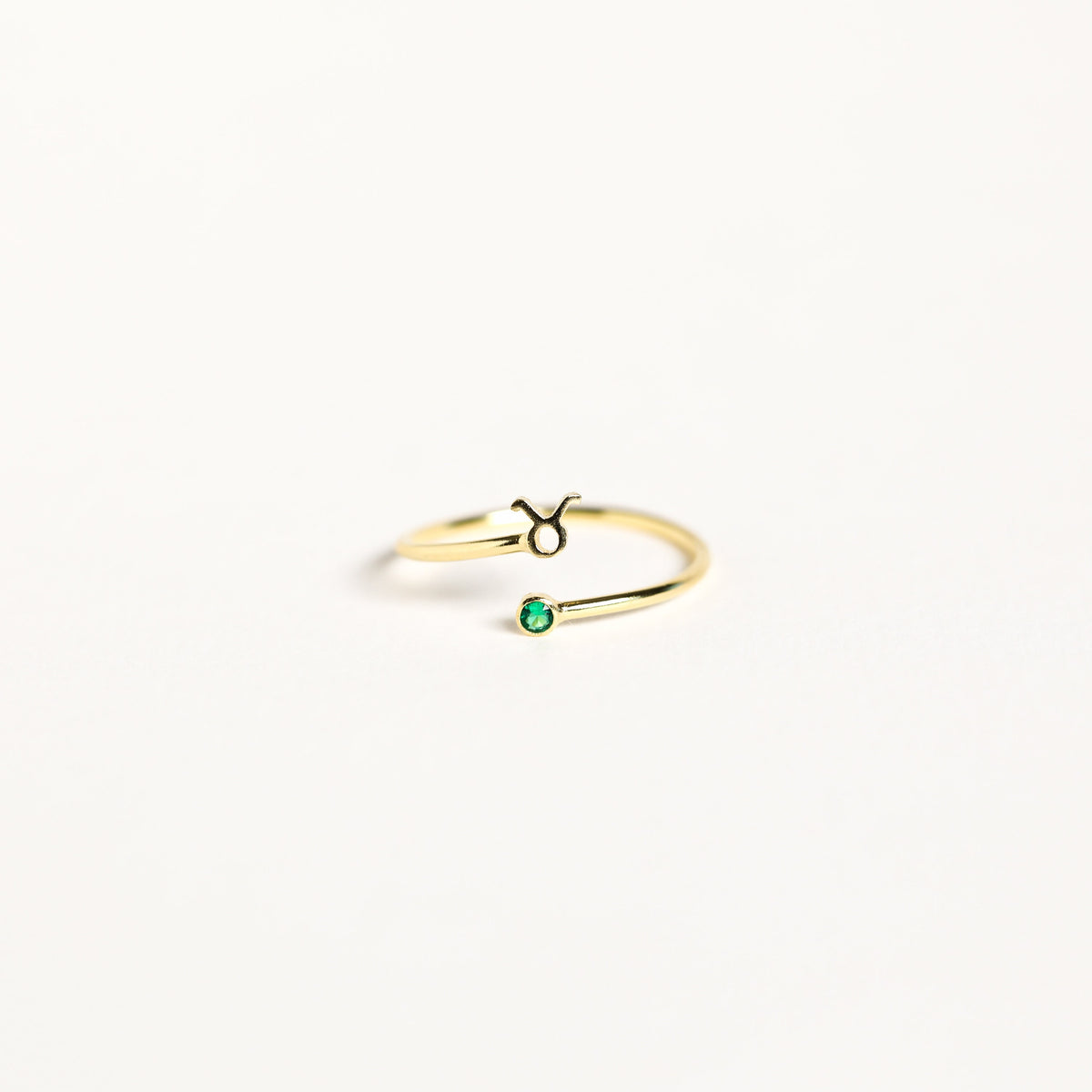 Minimalist Personalized Birthstone Constellation Open Ring