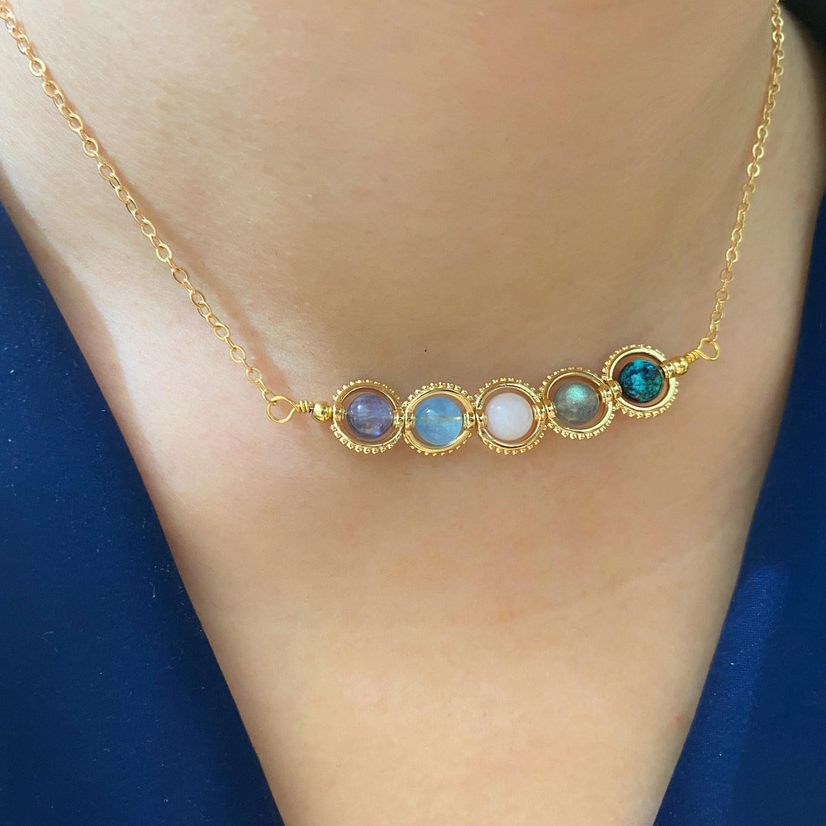 Zodiac Necklace Natural Astrology Jewelry Gift