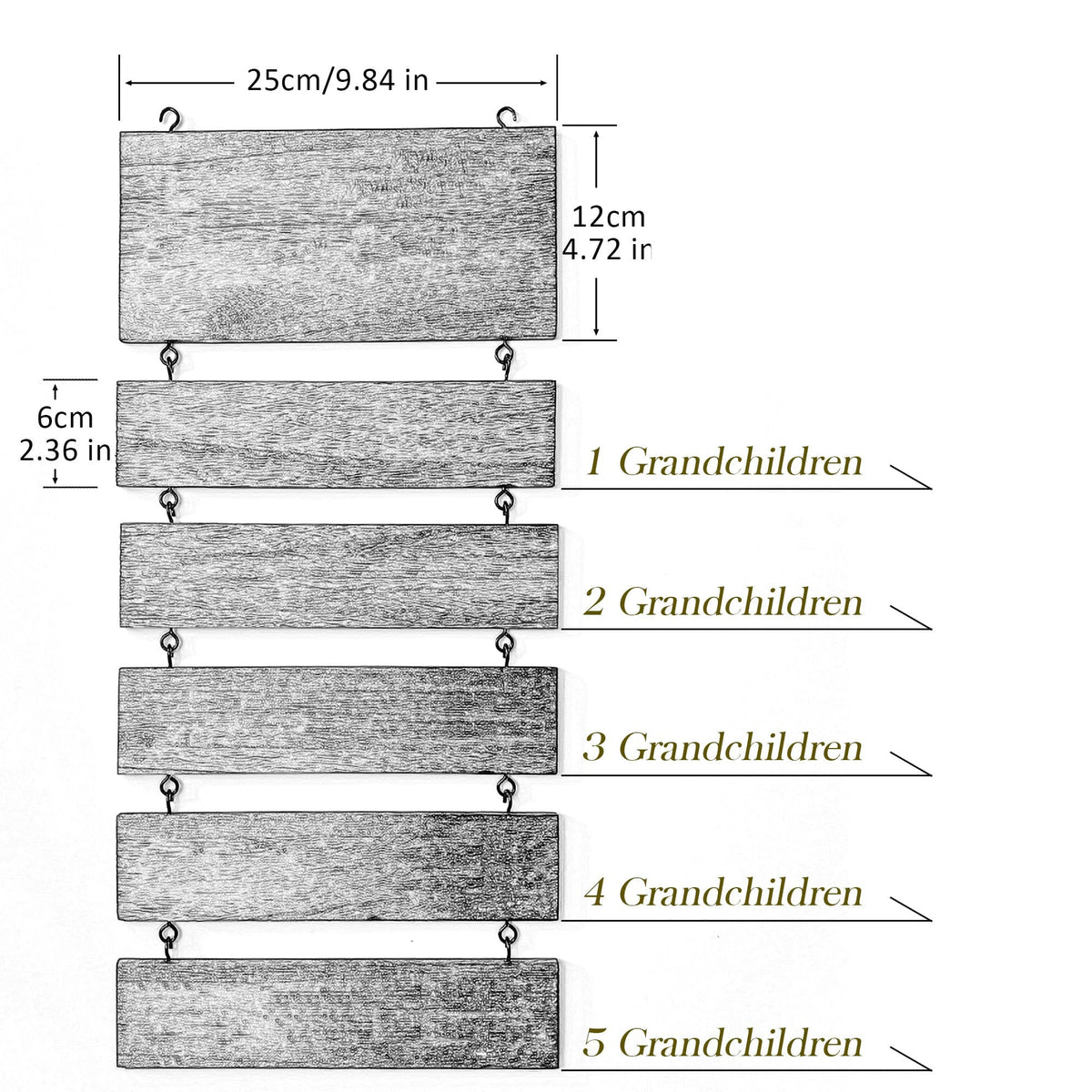 Personalized Wooden Sign-Grandkids make life grand