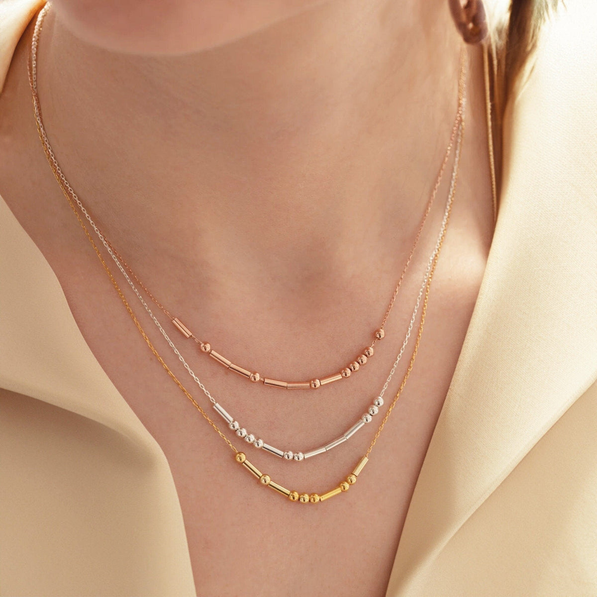 Personalized Morse Code Necklace With Name Or Hidden Message