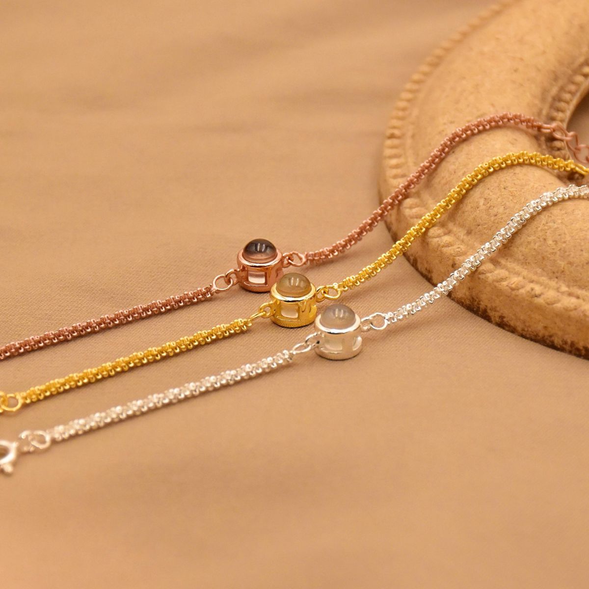 Personalized Photo Projection Bracelet,Couple Bracelet,Photo Memorial Bracelet,Gift for Her