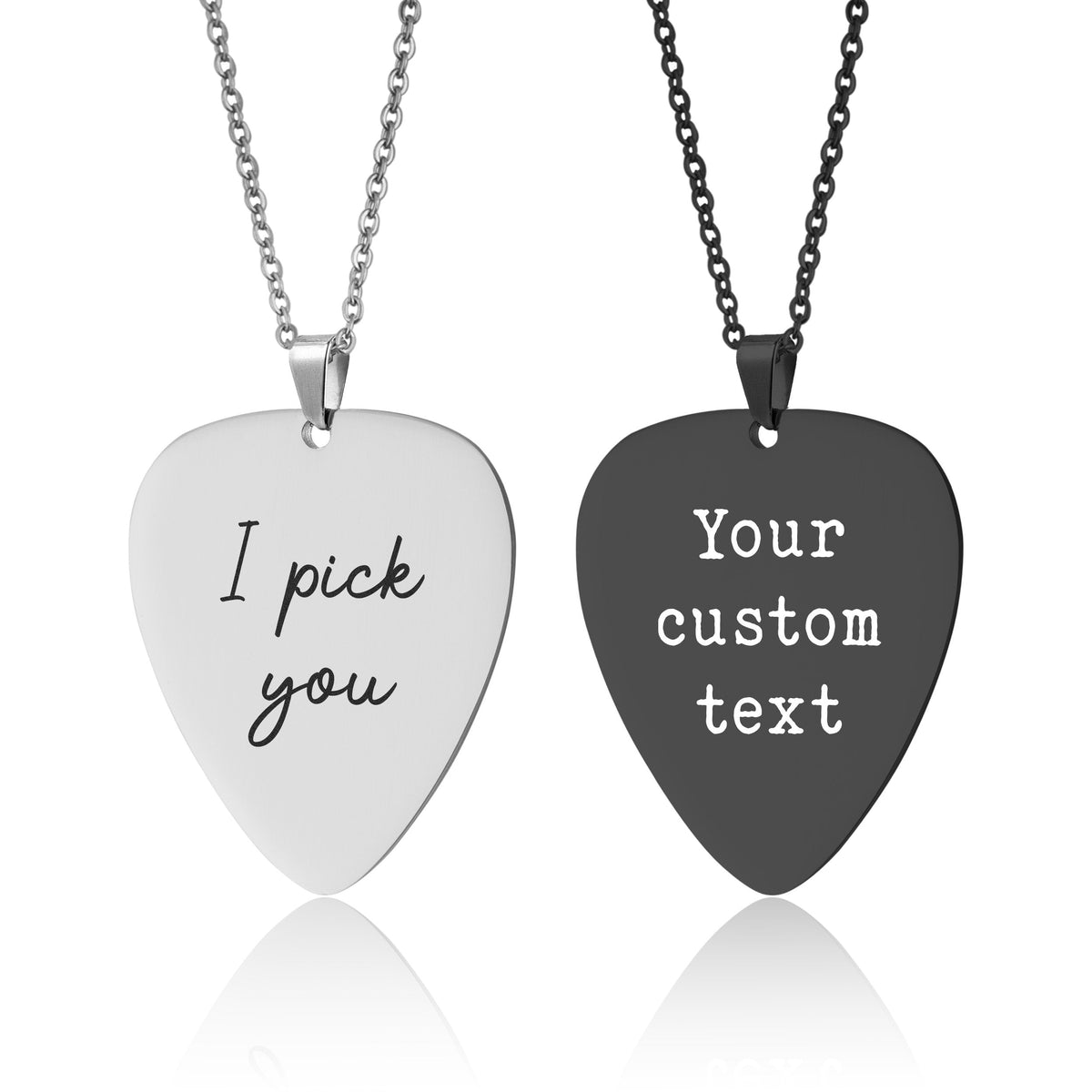 Personalized Guitar Pick Necklace