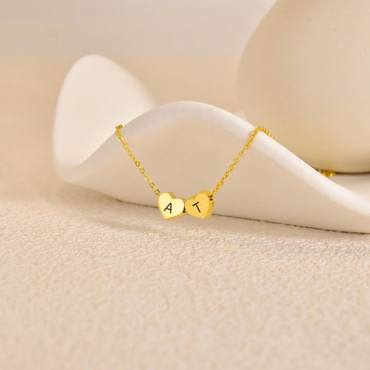 Personalized Heart Charms Letters Bracelet