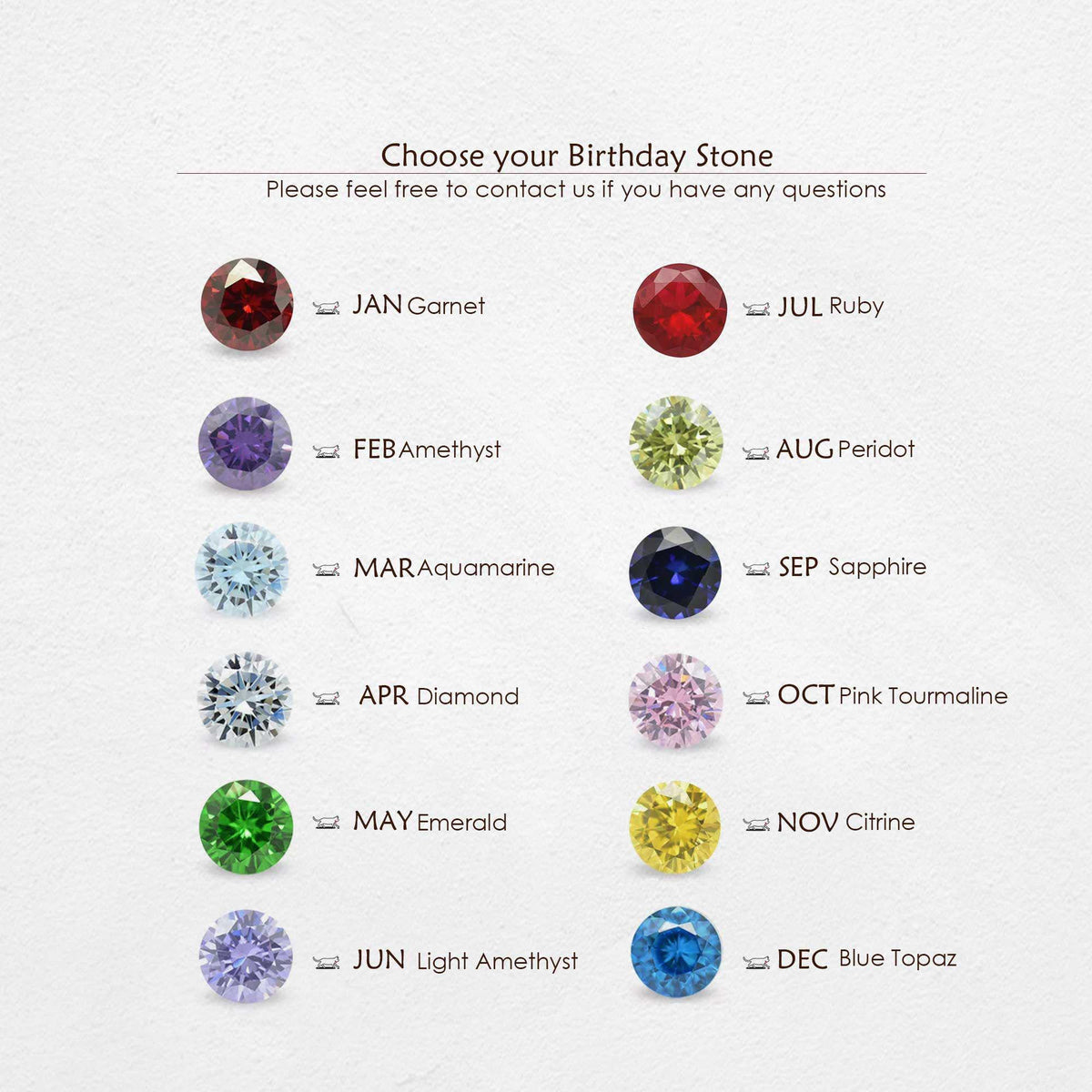 Personalized Leaf Birthstone Necklace, Grandma Mother Gift