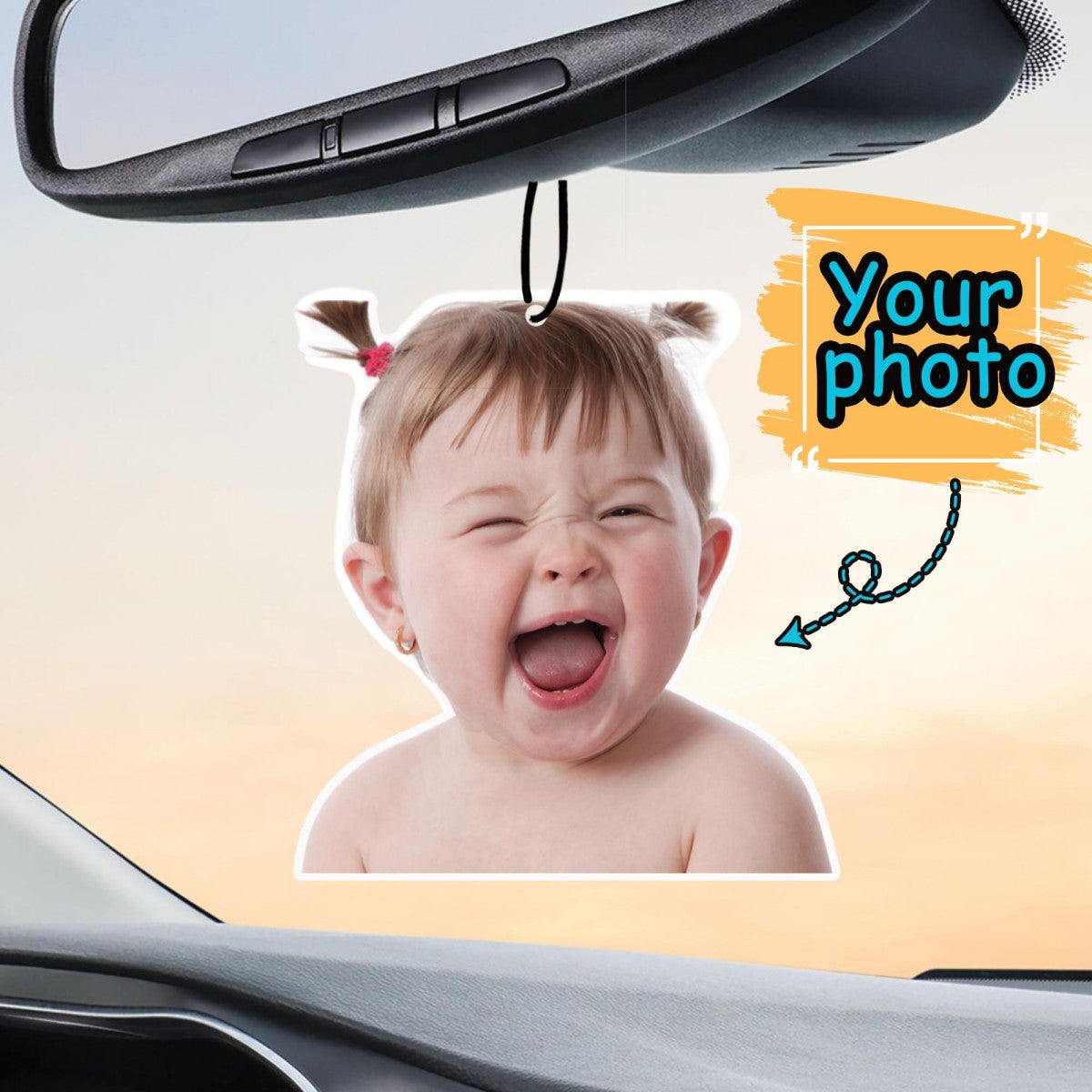 Personalized Photo Car Air Freshener