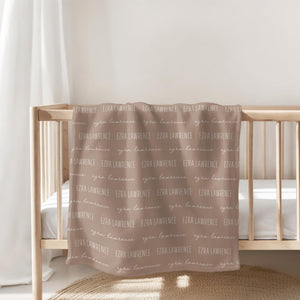 Custom Baby Blanket with Name, Personalized Name Blanket, Newborn Hospital Blanket, Custom Baby Gift, Baby Name Swaddle