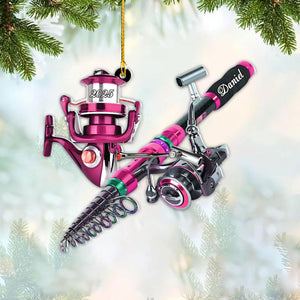 Custom Fishing - Personalized Acrylic Ornament For Fishing Man