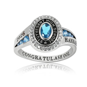 Custom Senior High School Graduation Class Ring Class of 2026 Ring, Personalized Engraved Birthstone College Ring, Graduation Keepsake Gift