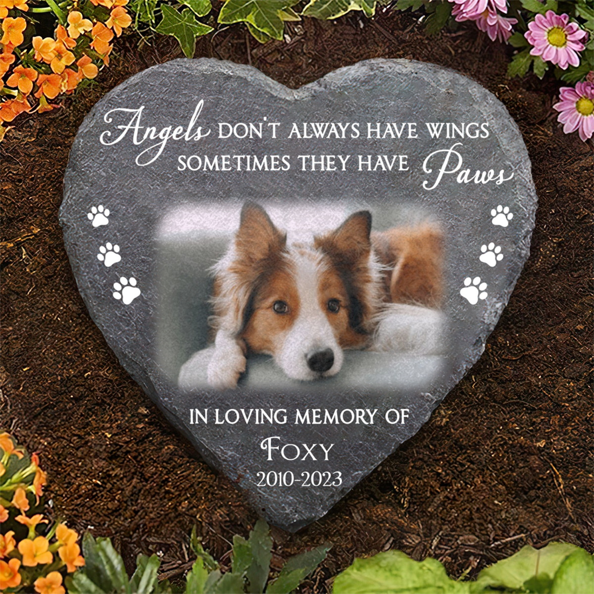 Pet Memorial Stone Personalized Gift For Loss Of Dog