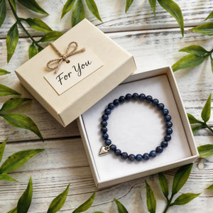 For My Wonderful Friend Bracelet, Lapis Friendship Bracelet With Card, Ladies Bracelet
