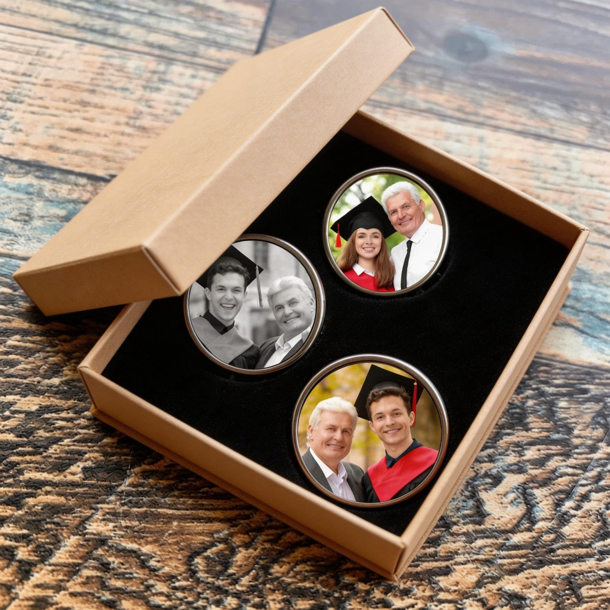 Family Memorial Gifts Custom Photo In Loving Memory Memorial Lapel Pin - Gift for Graduation Day