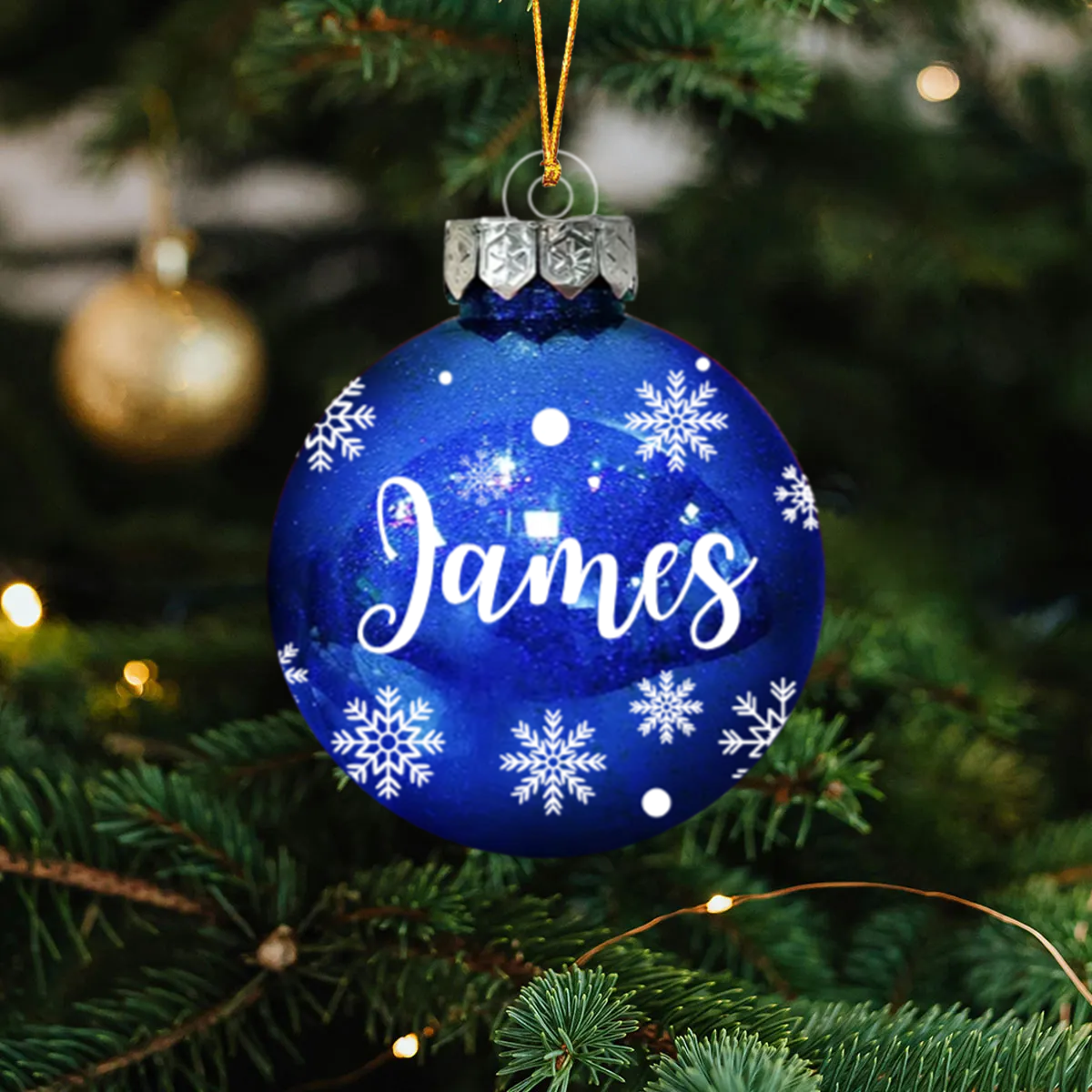 Christmas Ornaments With Name - Personalized Ball Acrylic Ornament