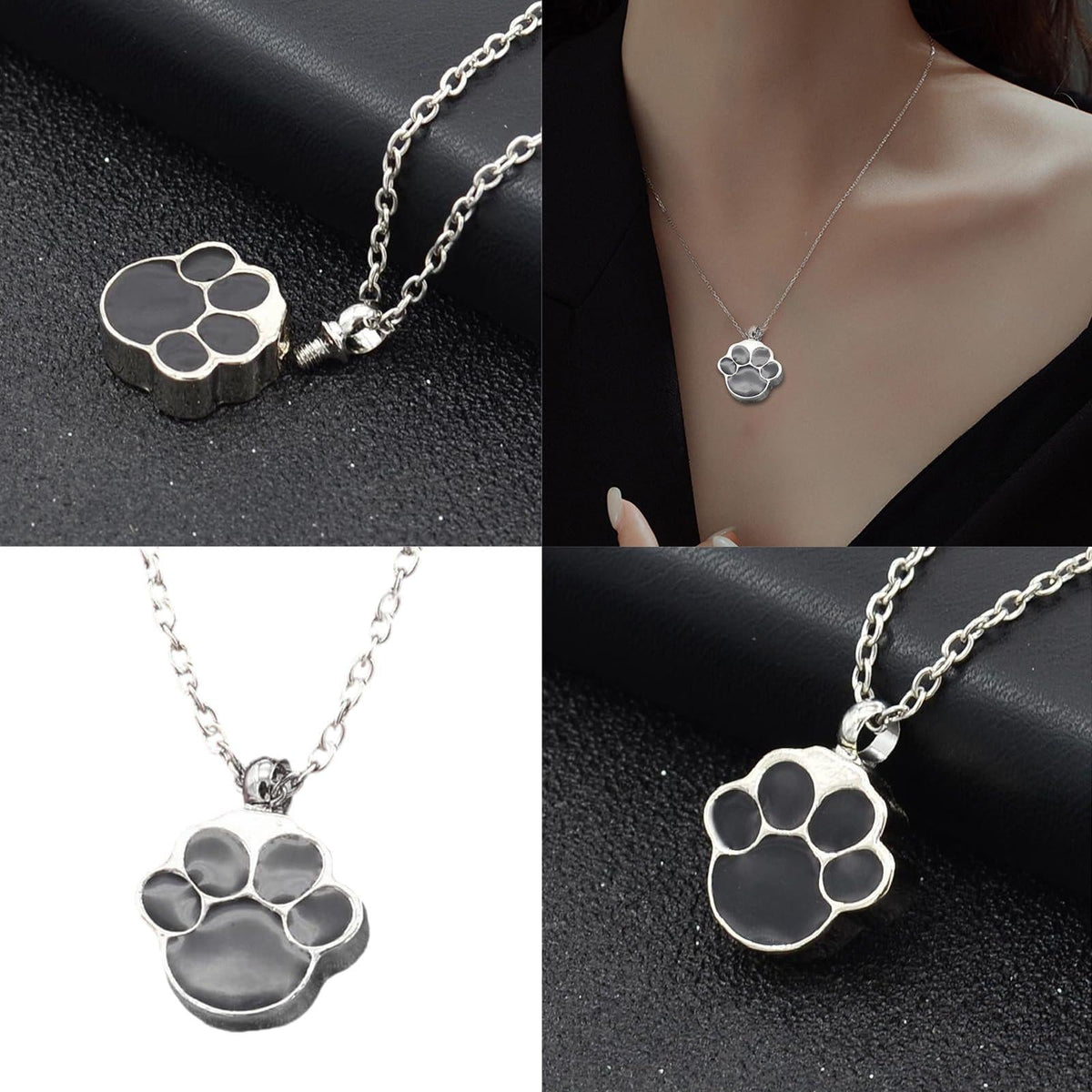 Dog Claw Memorial Necklace Urn Necklace