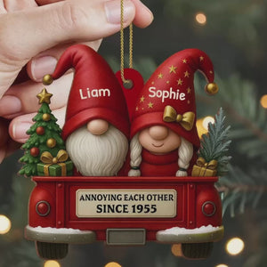 Annoying Each Other Since, Couples And Vintage Truck Personalized Ornament