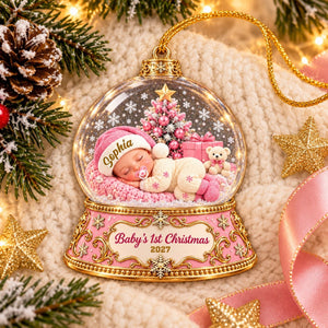 Baby's First Christmas – Personalized Acrylic Ornament Keepsake For Newborn Baby