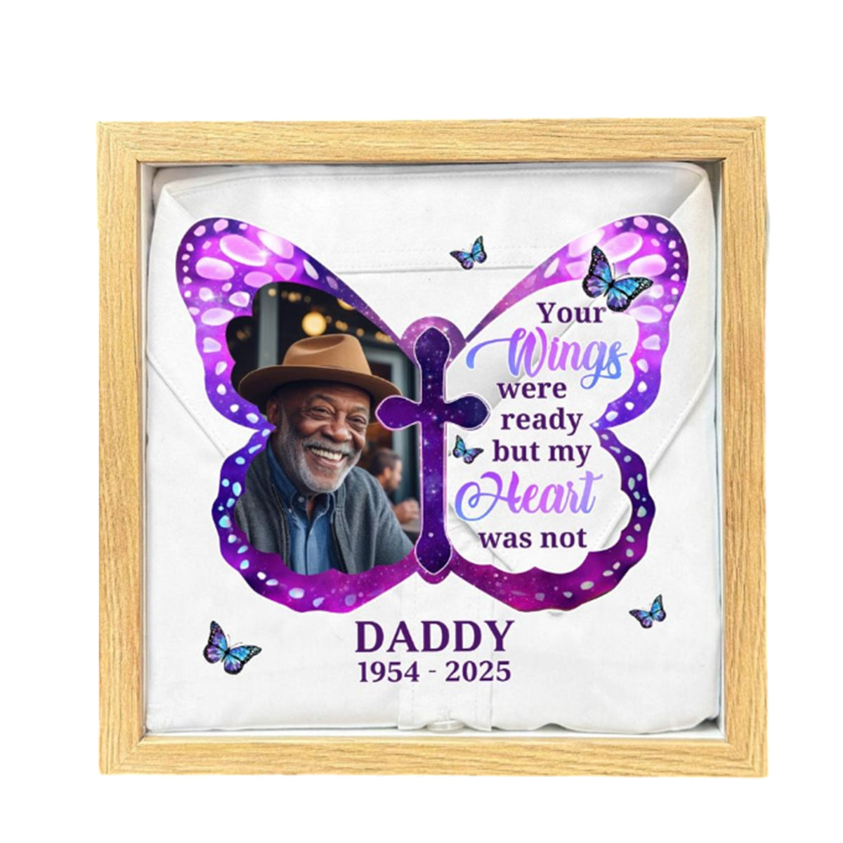 Your Wings Were Ready But My Heart Was Not - Personalized Memory Box