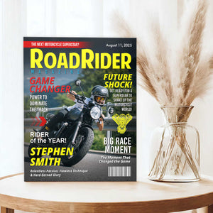 Custom Motorcycle Magazine Cover, Motorcycle Gifts, Motorcycle Magazines, Gift for Motorcycle Loved, Gift For Motorcycle Riders