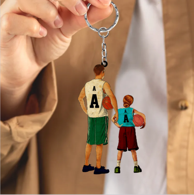 Sport Gifts For Son, Gifts For Basketball Daughters Personalized Basketball Acrylic Keychain