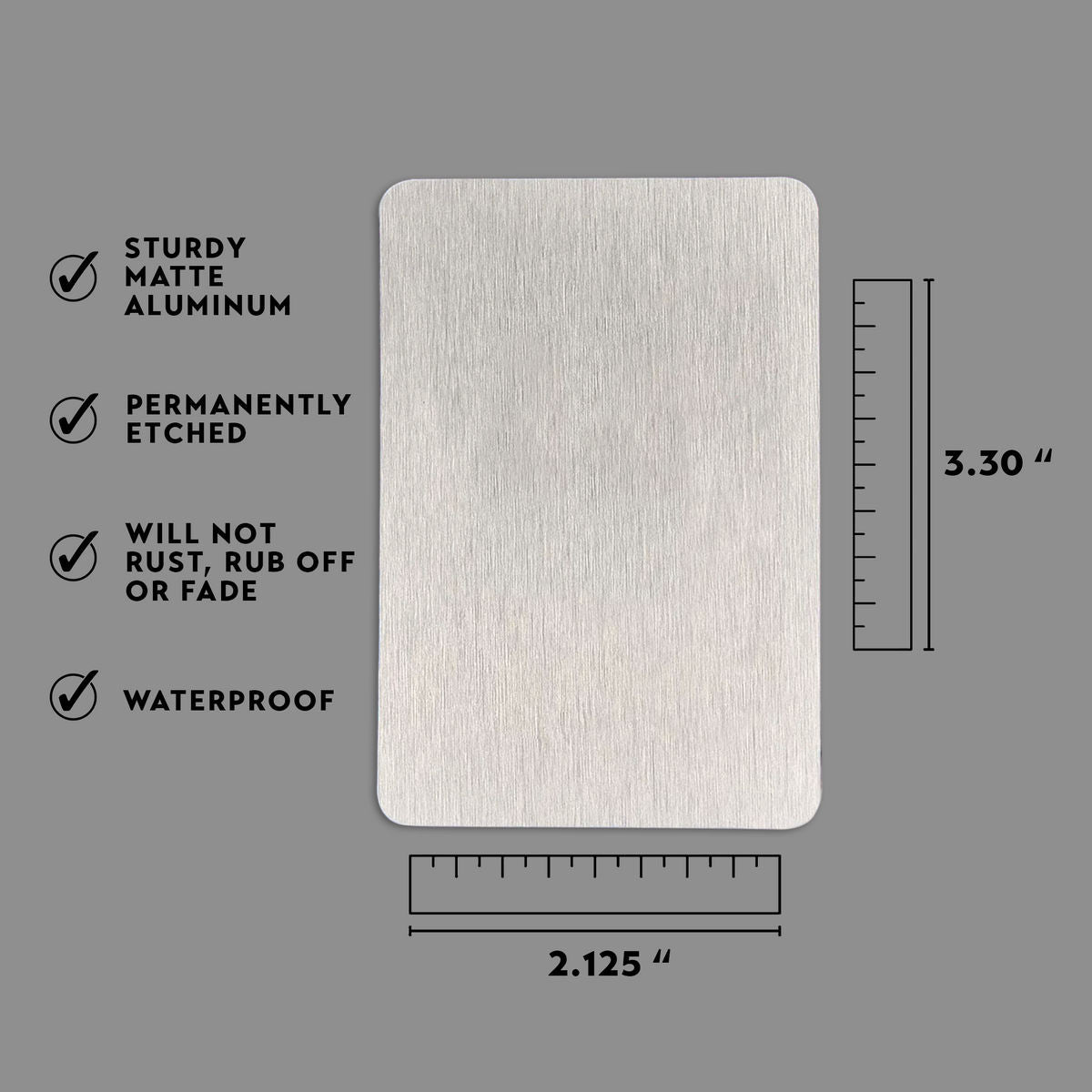 Metal Wallet Card - I Will Carry You With Me Until I See You Again - Memorial Gift From Photo