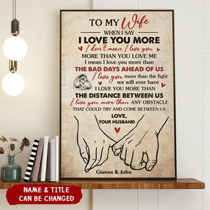 I Found The One Whom My Soul Loves - Couple Personalized Custom Poster - Gift For Husband Wife