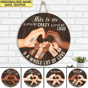 Personalized Round Wood Sign This Is Us