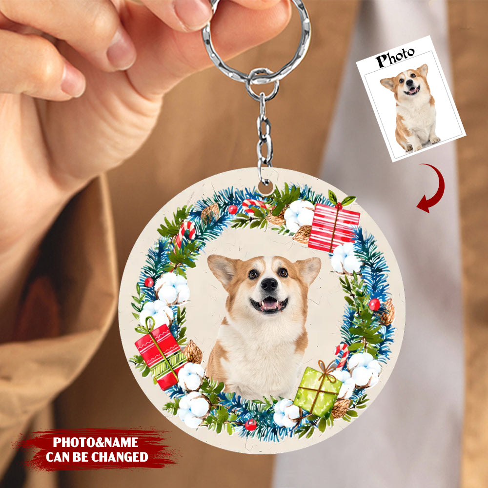 Custom Photo Dog Cat Acrylic Keychain