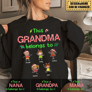 Personalized Grandpa Grandma Christmas Sweatshirt